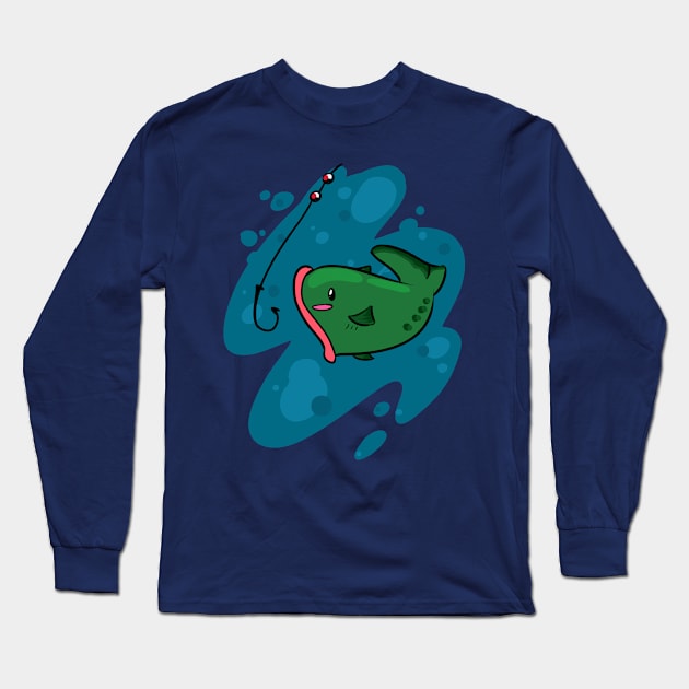 Fishing shirt Long Sleeve T-Shirt by 1anioh